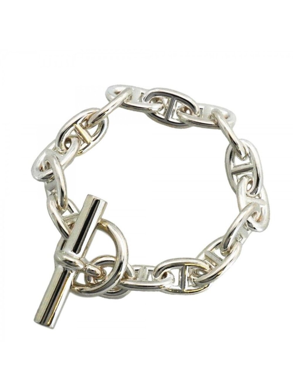 Hermes Bracelet Chaine D'ancre MM 15 Links 925 Sterling Silver
